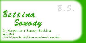 bettina somody business card